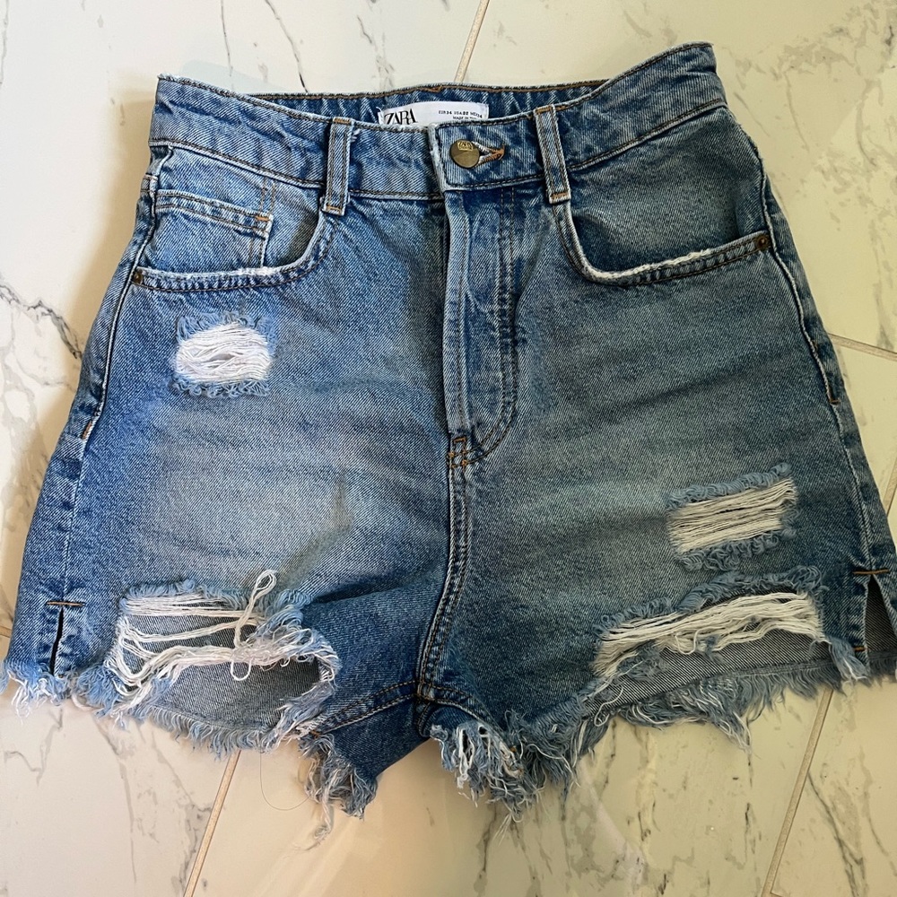 Zara high waist shorts